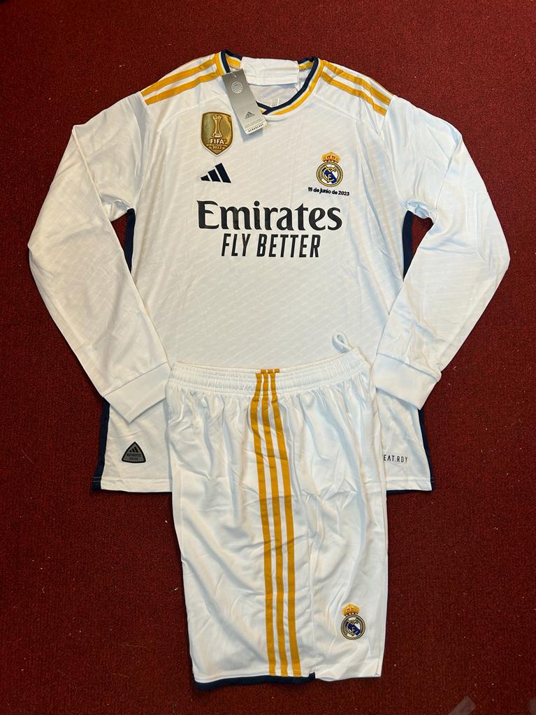 Real Madrid Home Kit (Full Sleeves) – Jersey Nation