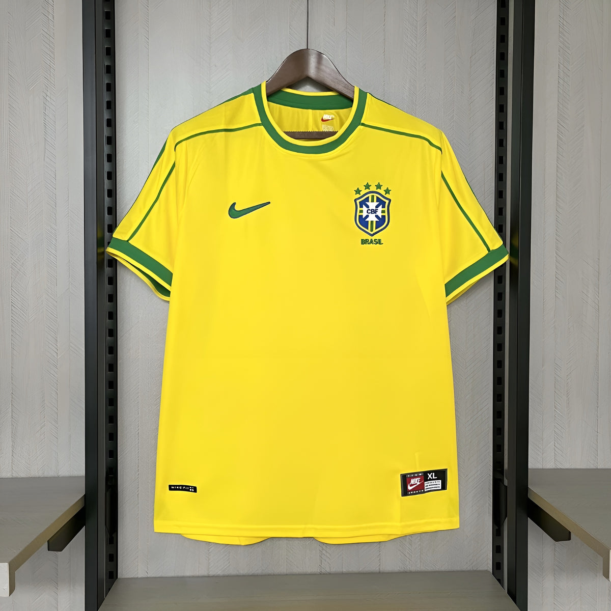 Brazil Home Retro 1998 Jersey