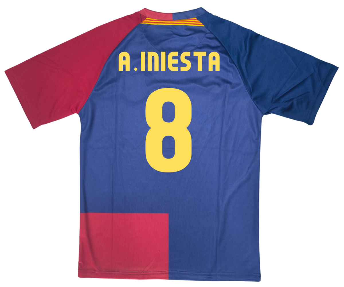 Iniesta Version - FC Barcelona Home 08-09 Kit – Jersey Nation