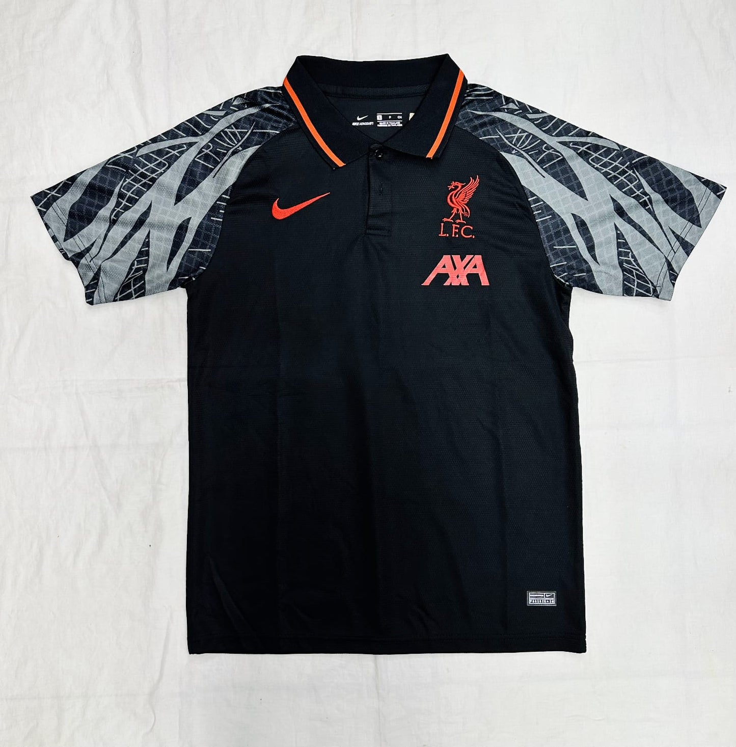 Liverpool Polo T-Shirt (Black&Grey)