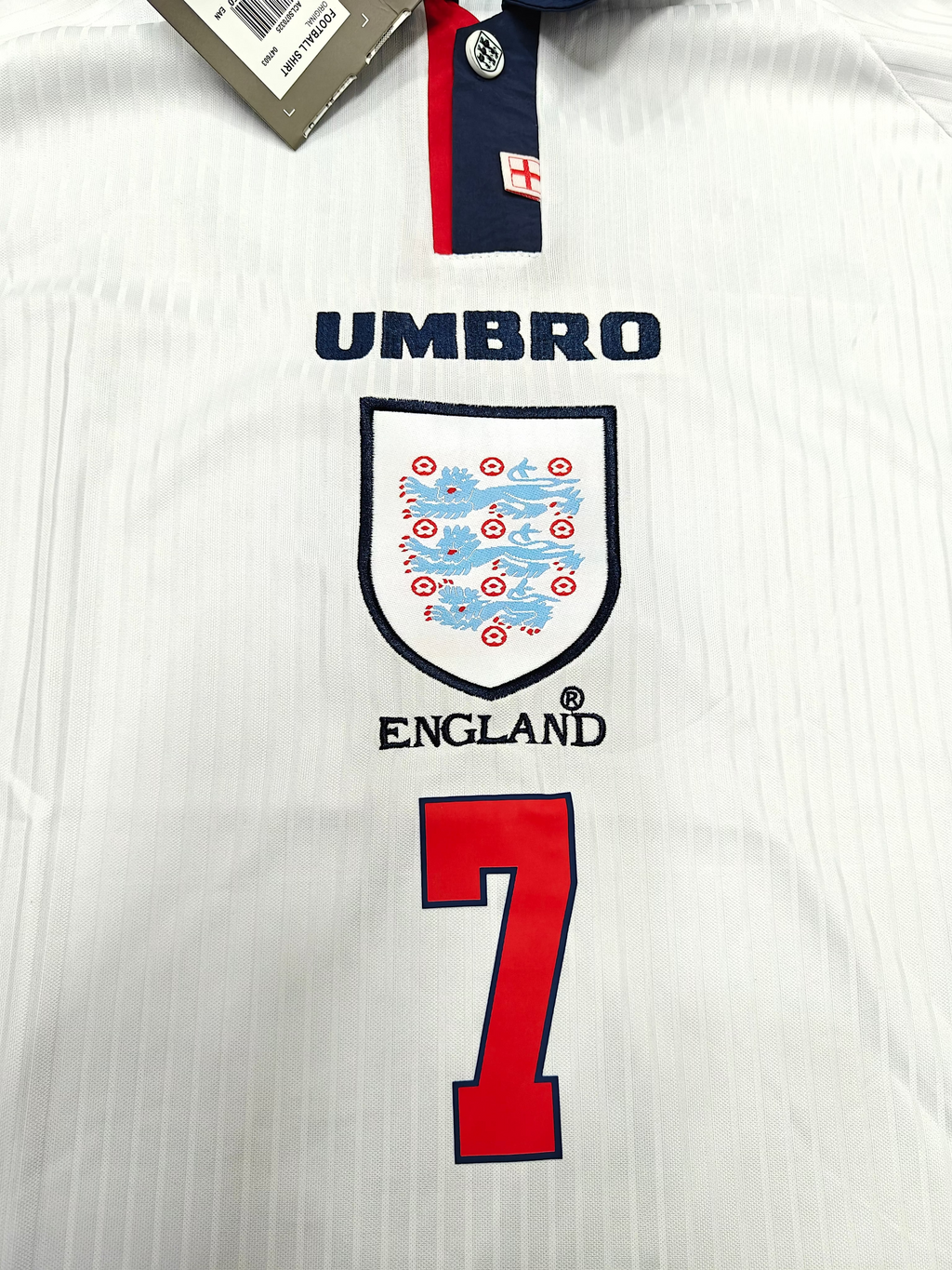 Beckham Version - England 1998 Retro Jersey