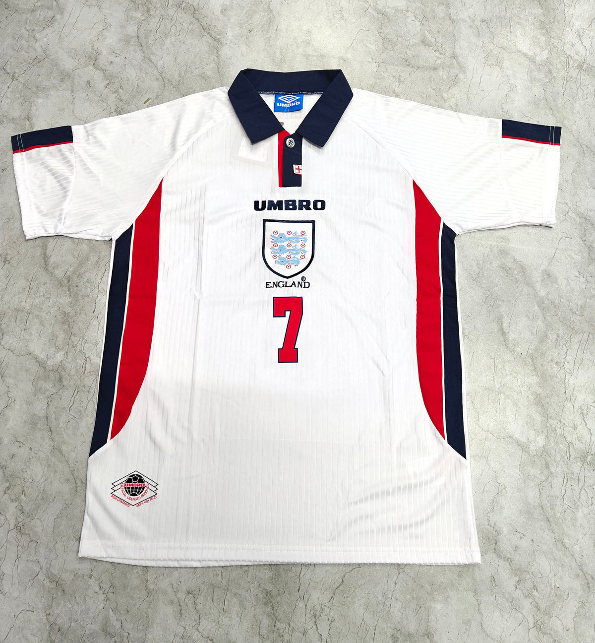 Beckham Version - England 1998 Retro Jersey
